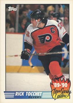 1990-91 Topps - Team Scoring Leaders #9 Rick Tocchet Front