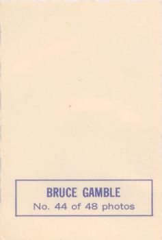 1970-71 O-Pee-Chee - Deckle Edge Photos #44 Bruce Gamble Back