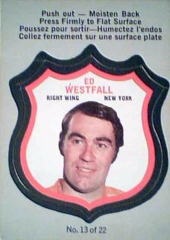 1972-73 O-Pee-Chee - Player Crests #13 Ed Westfall Front