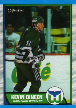 1989-90 O-Pee-Chee - Box Bottoms #M Kevin Dineen Front