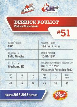 2013-14 Post CHL #NNO Derrick Pouliot Back