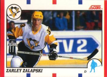 1990-91 Score Canadian #218 Zarley Zalapski Front