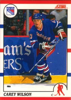 1990-91 Score Canadian #254 Carey Wilson Front