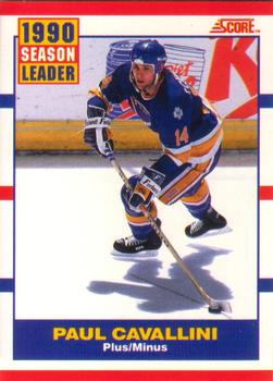 1990-91 Score Canadian #349 Paul Cavallini Front