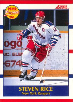 1990-91 Score Canadian #390 Steven Rice Front