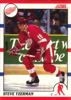 1990-91 Score Canadian #3 Steve Yzerman Front