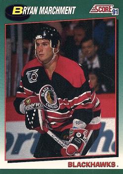 1991-92 Score Rookie and Traded #56T Bryan Marchment Front