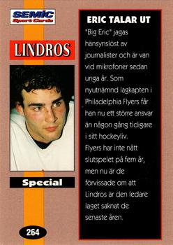 1995 Semic Globe VM (Swedish) #264 Eric Lindros Back