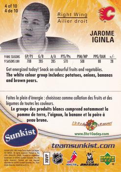 2006-07 Upper Deck Sunkist #4 Jarome Iginla Back