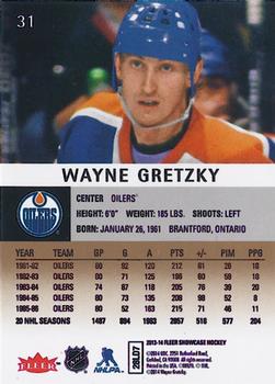 2013-14 Fleer Showcase #31 Wayne Gretzky Back