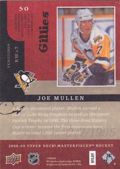2008-09 Upper Deck Masterpieces #50 Joe Mullen Back