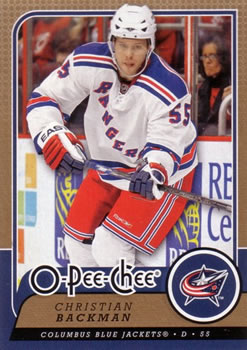 2008-09 O-Pee-Chee #422 Christian Backman Front