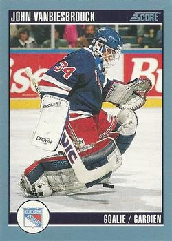 1992-93 Score Canadian #160 John Vanbiesbrouck Front