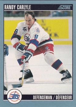 1992-93 Score Canadian #167 Randy Carlyle Front
