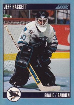 1992-93 Score Canadian #82 Jeff Hackett Front
