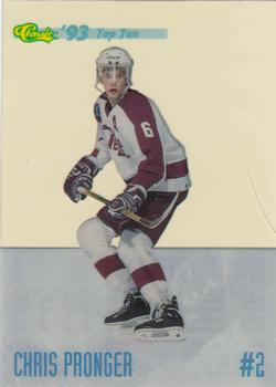 1993 Classic '93 Hockey Draft - Top Ten #DP2 Chris Pronger Front