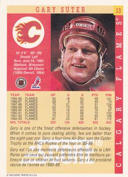1993-94 Score Canadian #13 Gary Suter Back