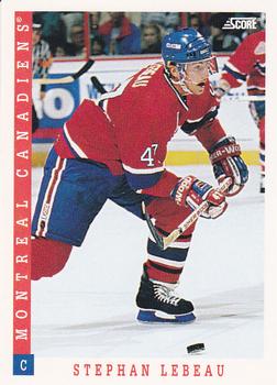 1993-94 Score Canadian #72 Stephan Lebeau Front