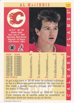 1993-94 Score Canadian #121 Al MacInnis Back