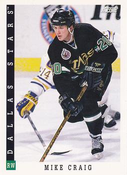 1993-94 Score Canadian #156 Mike Craig Front