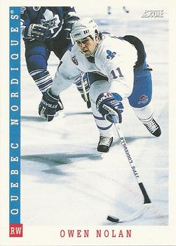 1993-94 Score Canadian #32 Owen Nolan Front