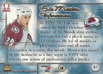 1997-98 Pacific Omega #61 Eric Messier Back