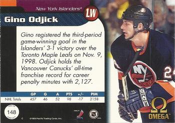 1998-99 Pacific Omega #148 Gino Odjick Back