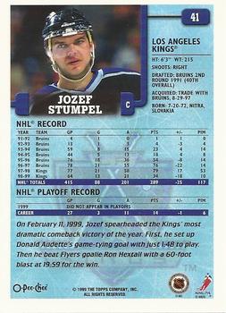 1999-00 O-Pee-Chee #41 Jozef Stumpel Back