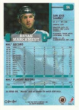 1999-00 O-Pee-Chee #54 Bryan Marchment Back