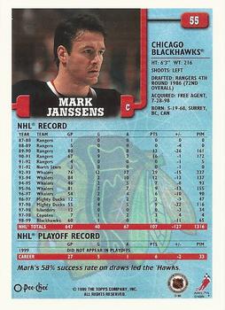 1999-00 O-Pee-Chee #55 Mark Janssens Back