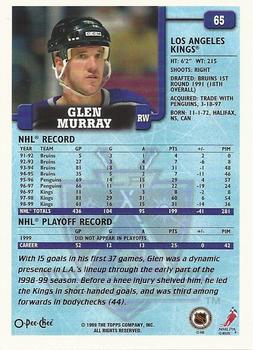 1999-00 O-Pee-Chee #65 Glen Murray Back