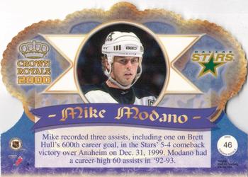 1999-00 Pacific Crown Royale #46 Mike Modano Back