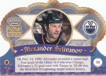 1999-00 Pacific Crown Royale #56 Alexander Selivanov Back