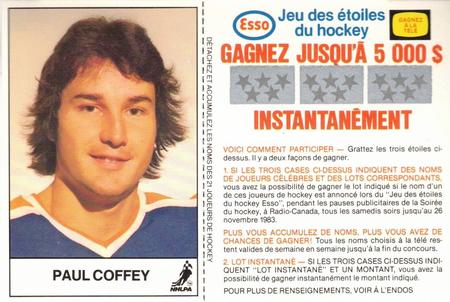 1983-84 Esso French #NNO Paul Coffey Front