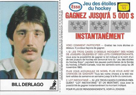 1983-84 Esso French #NNO Bill Derlago Front