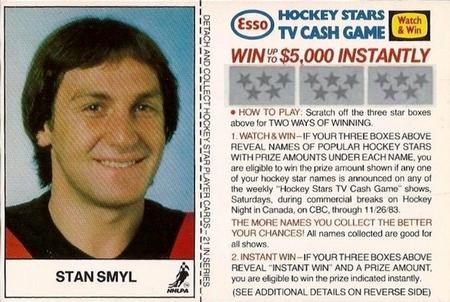1983-84 Esso English #NNO Stan Smyl Front