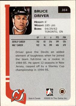 2004-05 In The Game Franchises US East #364 Bruce Driver Back