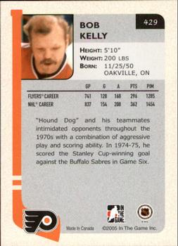 2004-05 In The Game Franchises US East #429 Bob Kelly Back