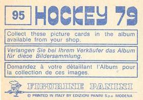 1979 Panini Hockey Stickers #95 Team West Germany Back