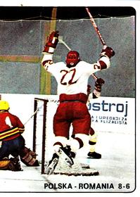 1979 Panini Hockey Stickers #226 Poland vs. Romania Front