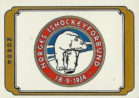 1979 Panini Hockey Stickers #245 Norway Logo Front