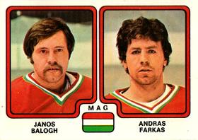 1979 Panini Hockey Stickers #267 Janos Balogh / Andras Farkas Front