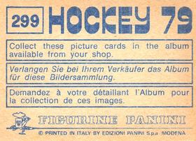1979 Panini Hockey Stickers #299 Vidar Johansen / Harry Haraldsen Back