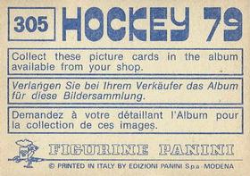 1979 Panini Hockey Stickers #305 Silvester Staribacher / Walter Schneider Back