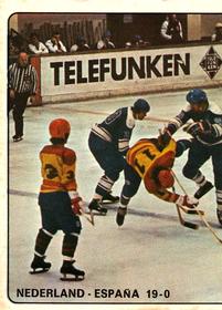1979 Panini Hockey Stickers #322 Netherlands vs. Spain Front