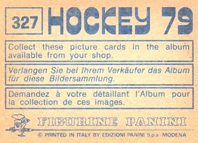 1979 Panini Hockey Stickers #327 China vs. Denmark Back