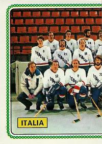 1979 Panini Hockey Stickers #385 Team Italy Front
