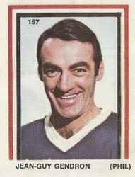 1970-71 Eddie Sargent / Finast NHL Players Stickers #157 Jean-Guy Gendron Front