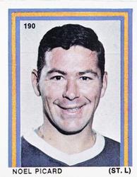 1970-71 Eddie Sargent / Finast NHL Players Stickers #190 Noel Picard Front