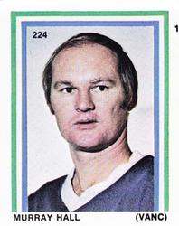 1970-71 Eddie Sargent / Finast NHL Players Stickers #224 Murray Hall Front